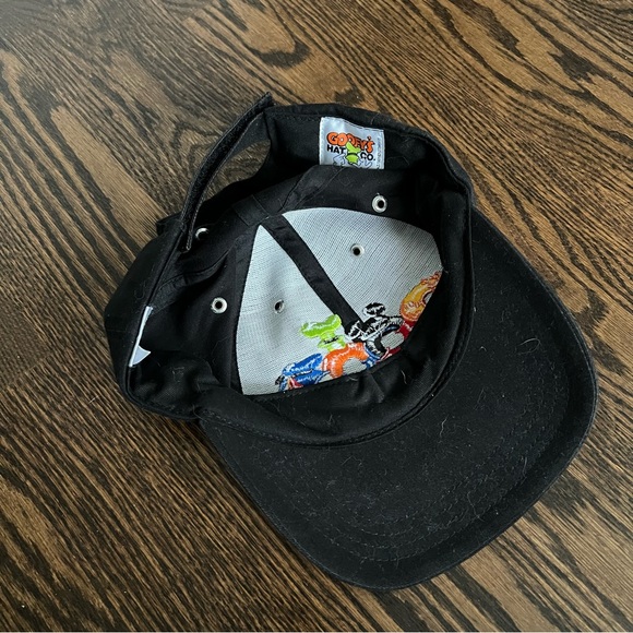 Vintage 2000s Y2K Disney Goofy Hat Co. Disneyland Adjustable  Velcro Black Hat - Picture 5 of 6